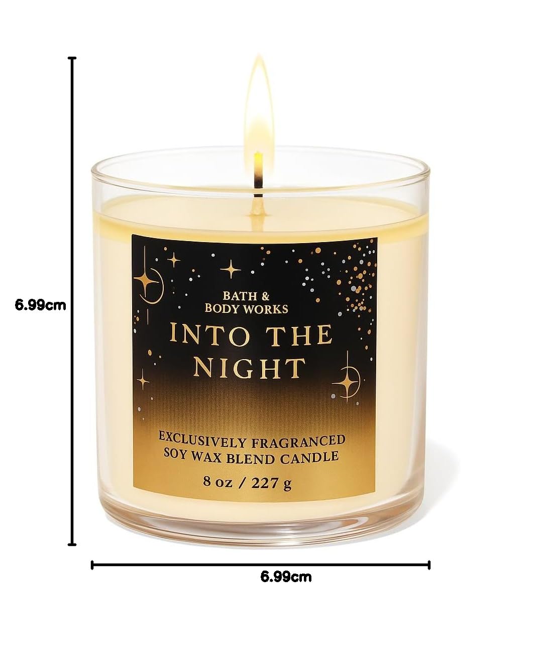 Bath & Body Works Into The Night Single Wick Candle 8 oz – Warm